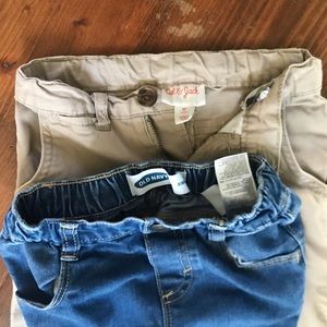Old navy Boys jeans & cat Jack khaki chinos